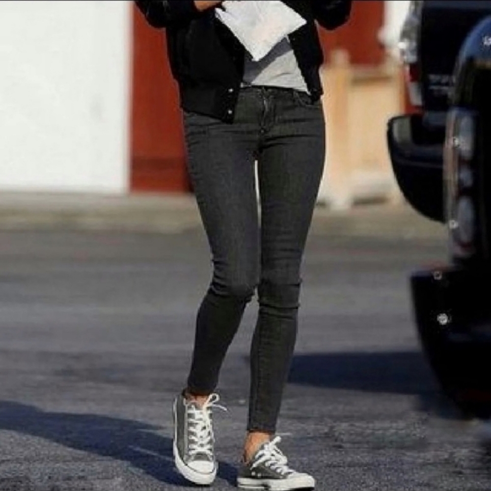 J Brand x L’agence Stone Grey Cashmere Blend Jeans Sz: 25